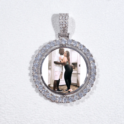 3D Spinning 2-Faced Custom Picture Pendant