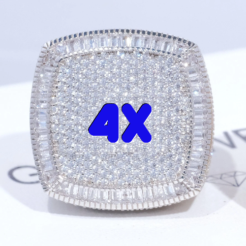 CUSTOM LETTER 3D ICED RING
