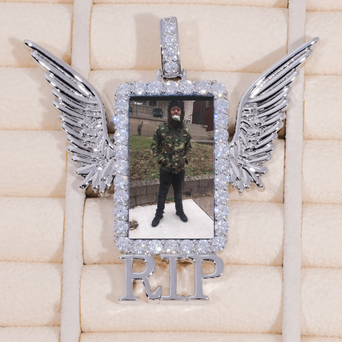RIP WING 3D CUSTOM PICTURE PENDANT