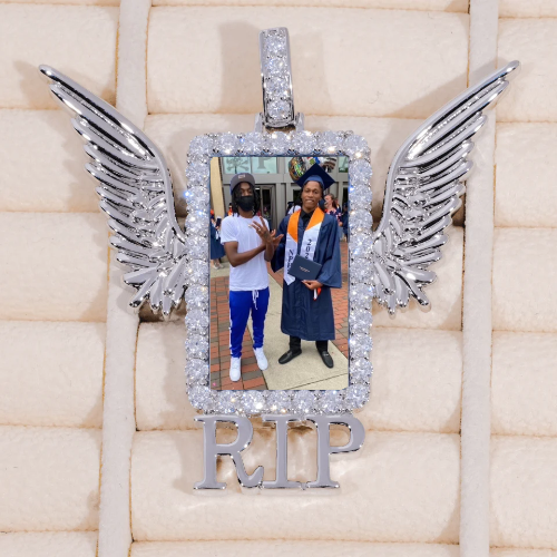 RIP WING 3D CUSTOM PICTURE PENDANT
