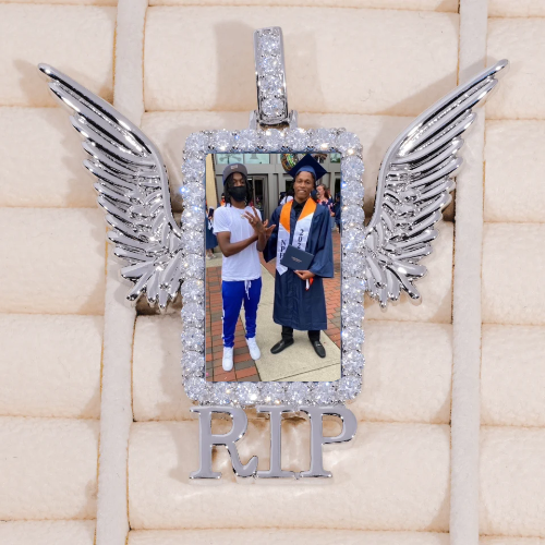 RIP WING 3D CUSTOM PICTURE PENDANT