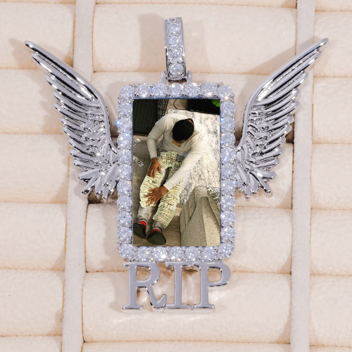 RIP WING 3D CUSTOM PICTURE PENDANT