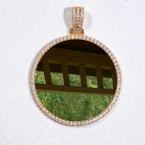 MEDIUM 3D CIRCLE CUSTOM PICTURE PENDANT