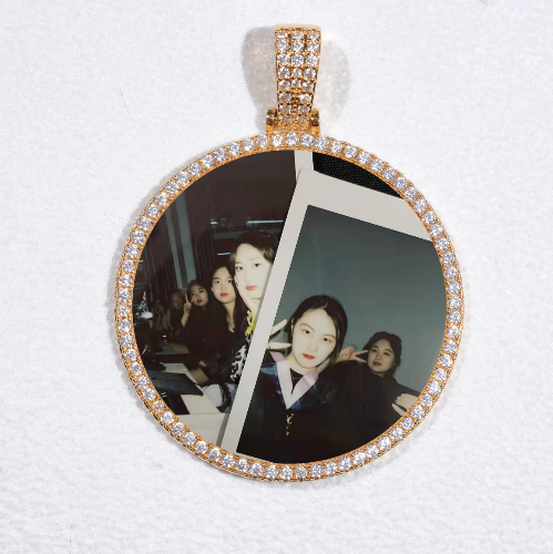 MEDIUM 3D CIRCLE CUSTOM PICTURE PENDANT