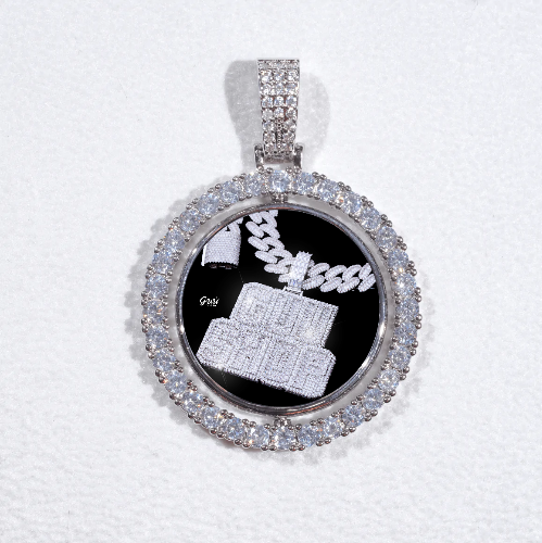 3D Spinning 2-Faced Custom Picture Pendant