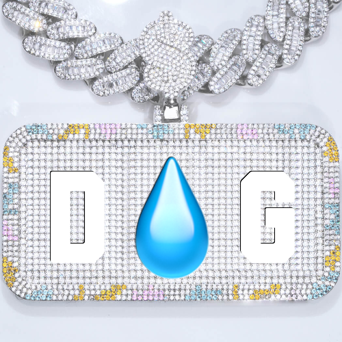 CUSTOM LETTER NECKLACE 3D COLORFUL SQUARE