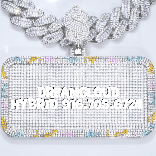 CUSTOM LETTER NECKLACE 3D COLORFUL SQUARE
