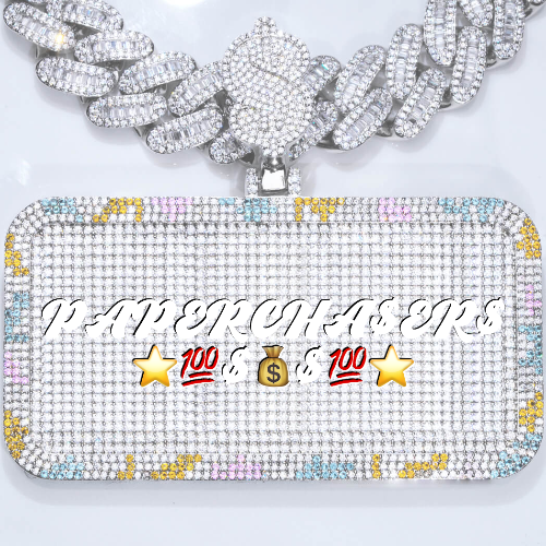 CUSTOM LETTER NECKLACE 3D COLORFUL SQUARE