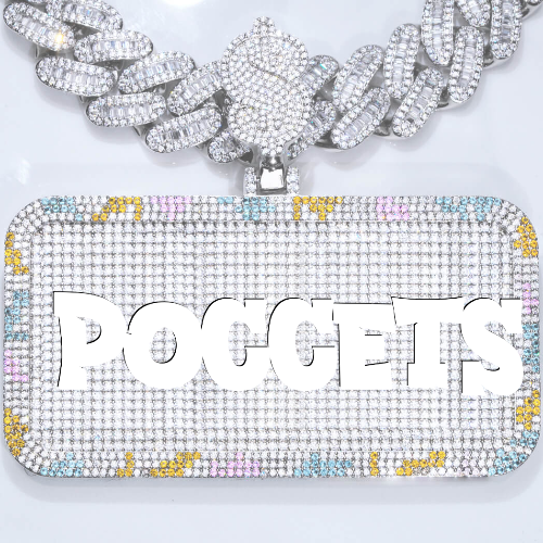 CUSTOM LETTER NECKLACE 3D COLORFUL SQUARE