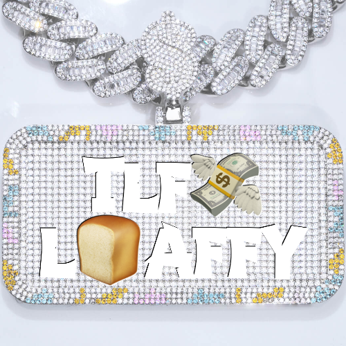 CUSTOM LETTER NECKLACE 3D COLORFUL SQUARE