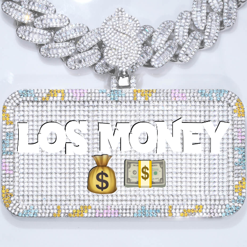 CUSTOM LETTER NECKLACE 3D COLORFUL SQUARE
