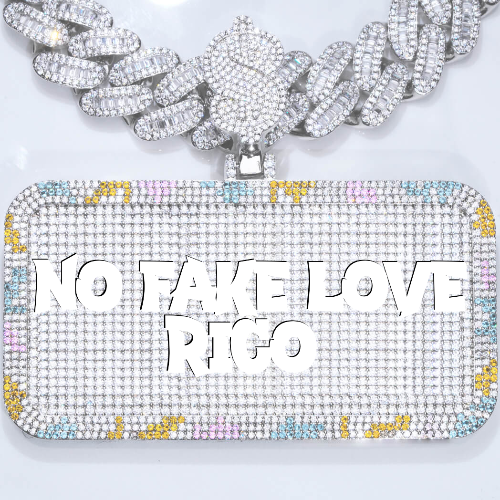 CUSTOM LETTER NECKLACE 3D COLORFUL SQUARE