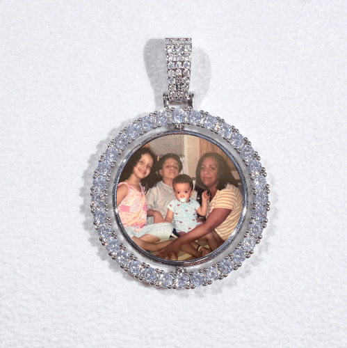 3D Spinning 2-Faced Custom Picture Pendant