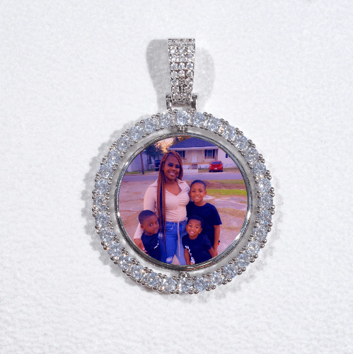 3D Spinning 2-Faced Custom Picture Pendant