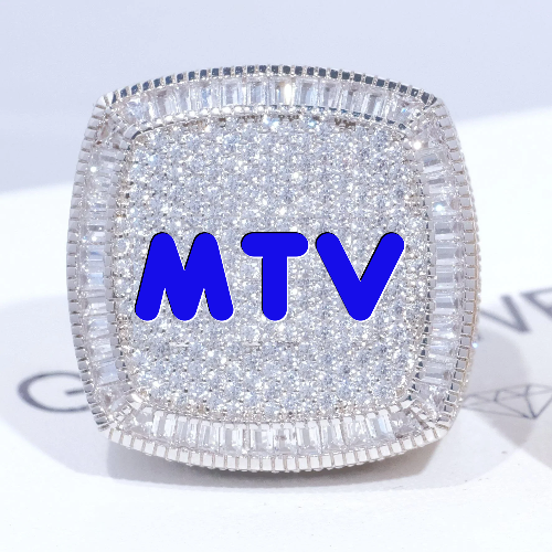 CUSTOM LETTER 3D ICED RING