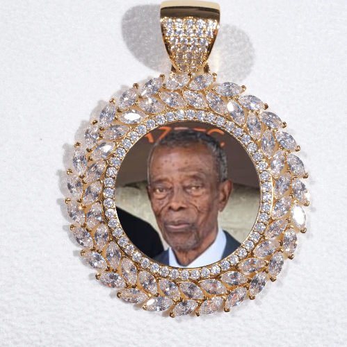Large 3D Wheat Ear Custom Picture Pendant