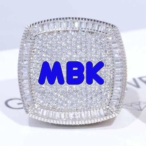 CUSTOM LETTER 3D ICED RING