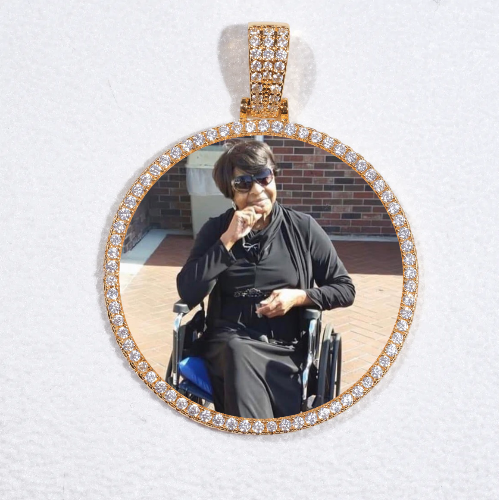 MEDIUM 3D CIRCLE CUSTOM PICTURE PENDANT