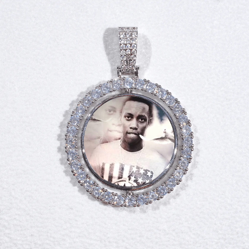 3D Spinning 2-Faced Custom Picture Pendant