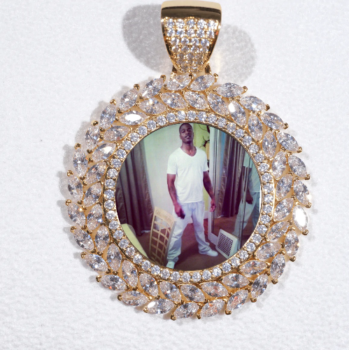 Large 3D Wheat Ear Custom Picture Pendant