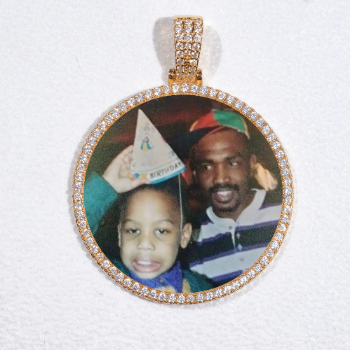 MEDIUM 3D CIRCLE CUSTOM PICTURE PENDANT