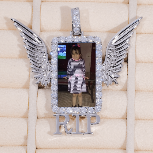 RIP WING 3D CUSTOM PICTURE PENDANT