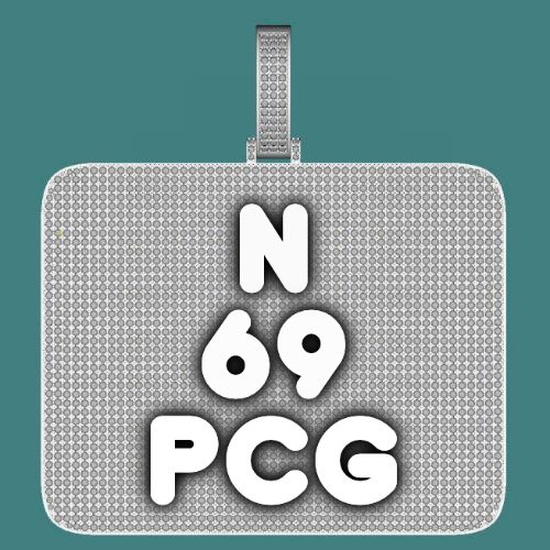 CUSTOM LETTER NECKLACE 3D BIG SQUARE