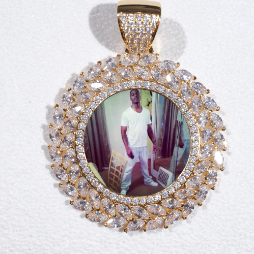 Large 3D Wheat Ear Custom Picture Pendant
