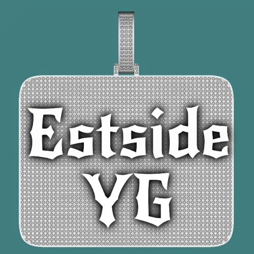 CUSTOM LETTER NECKLACE 3D BIG SQUARE