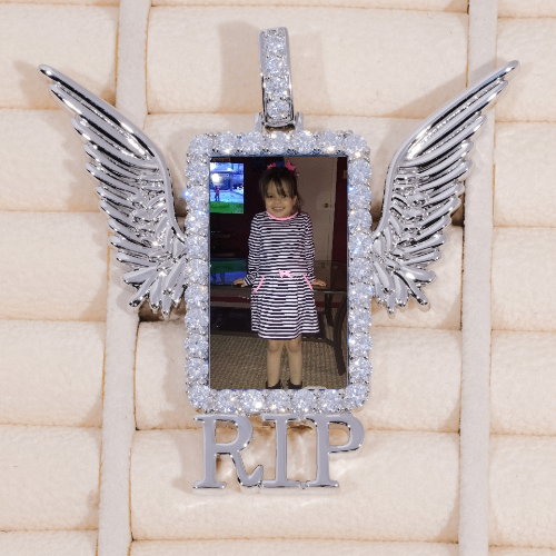 RIP WING 3D CUSTOM PICTURE PENDANT