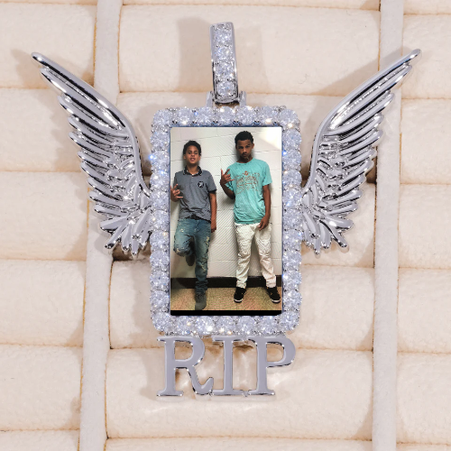 RIP WING 3D CUSTOM PICTURE PENDANT