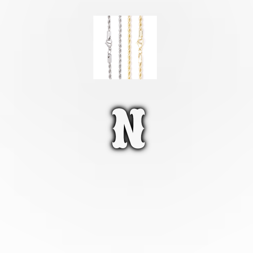 Custom Letters Freibeuter Font Necklace