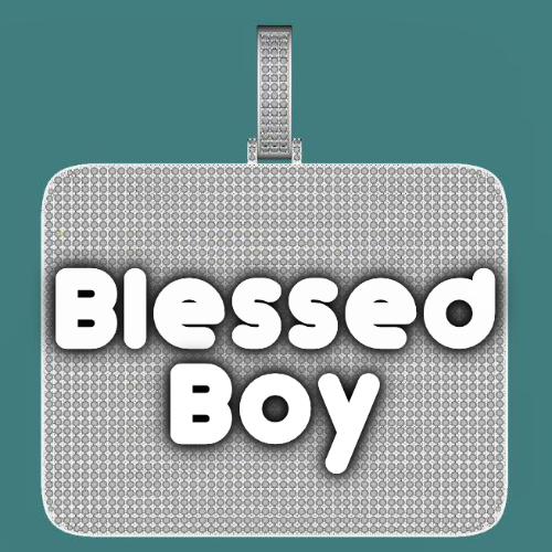 CUSTOM LETTER NECKLACE 3D BIG SQUARE