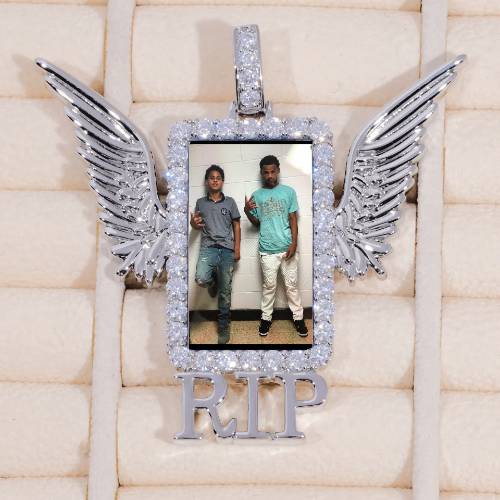 RIP WING 3D CUSTOM PICTURE PENDANT