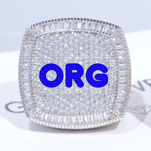 CUSTOM LETTER 3D ICED RING