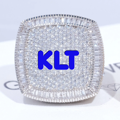 CUSTOM LETTER 3D ICED RING