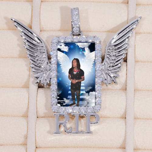 RIP WING 3D CUSTOM PICTURE PENDANT