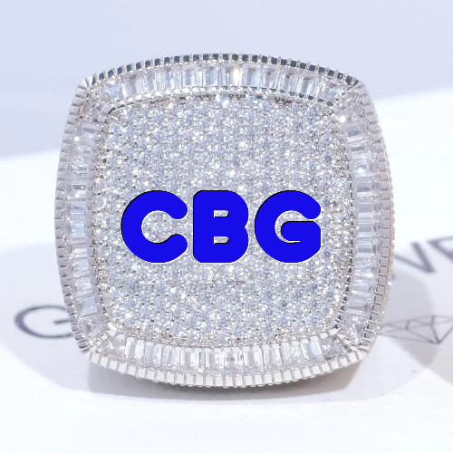 CUSTOM LETTER 3D ICED RING