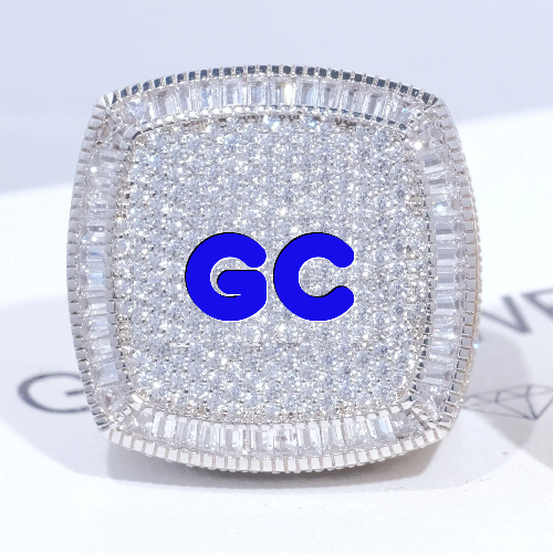 CUSTOM LETTER 3D ICED RING