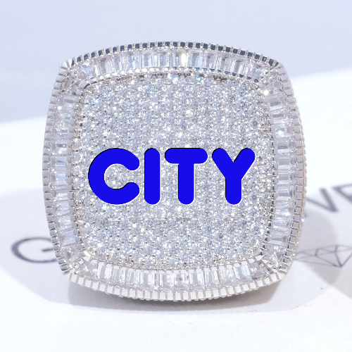 CUSTOM LETTER 3D ICED RING