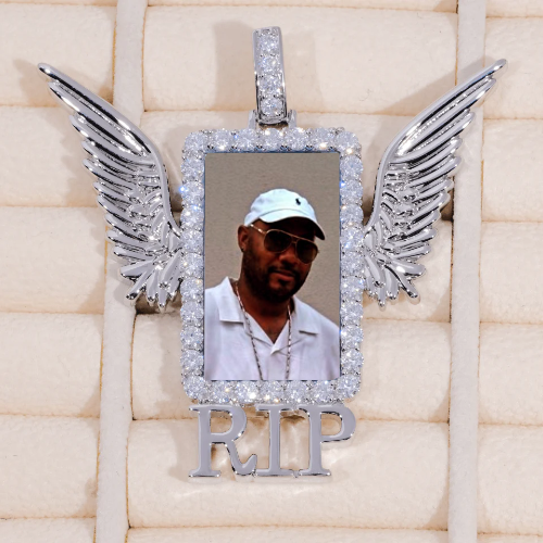 RIP WING 3D CUSTOM PICTURE PENDANT