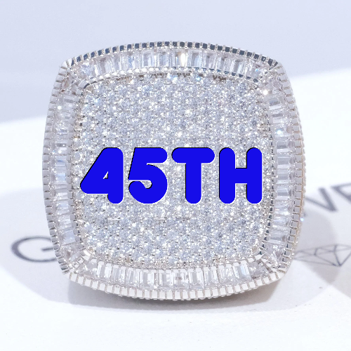 CUSTOM LETTER 3D ICED RING