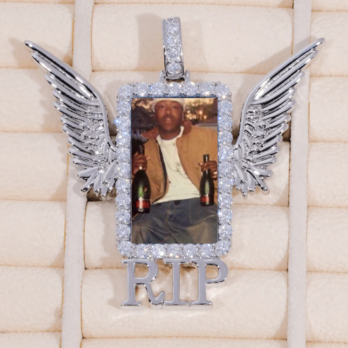 RIP WING 3D CUSTOM PICTURE PENDANT