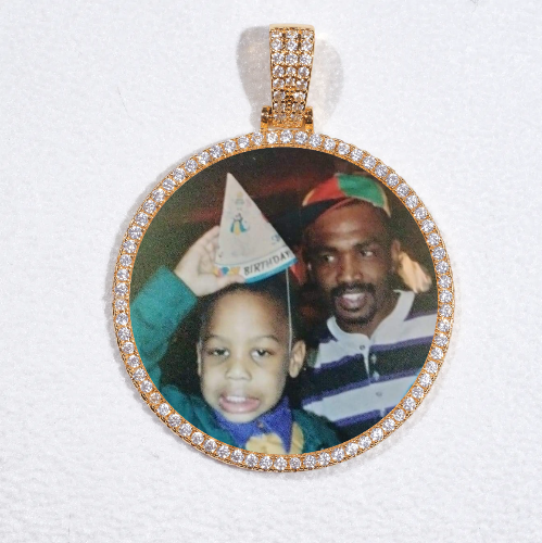MEDIUM 3D CIRCLE CUSTOM PICTURE PENDANT