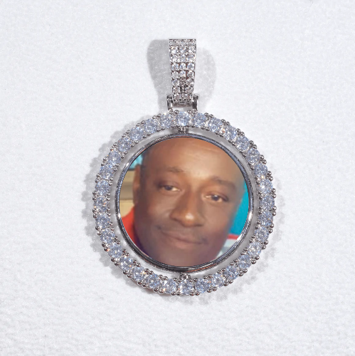 3D Spinning 2-Faced Custom Picture Pendant