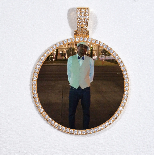 MEDIUM 3D CIRCLE CUSTOM PICTURE PENDANT