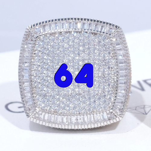 CUSTOM LETTER 3D ICED RING