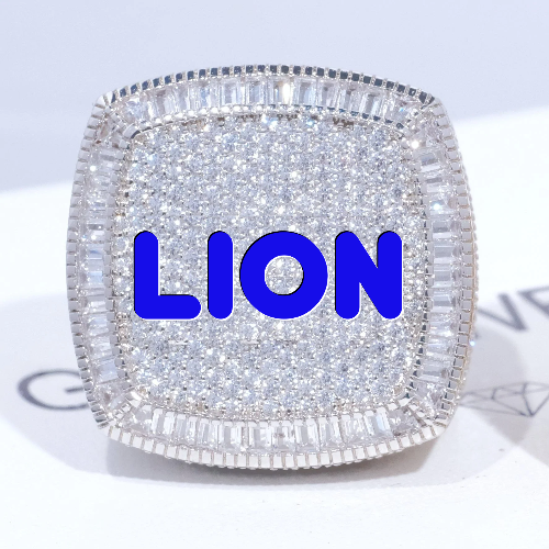 CUSTOM LETTER 3D ICED RING