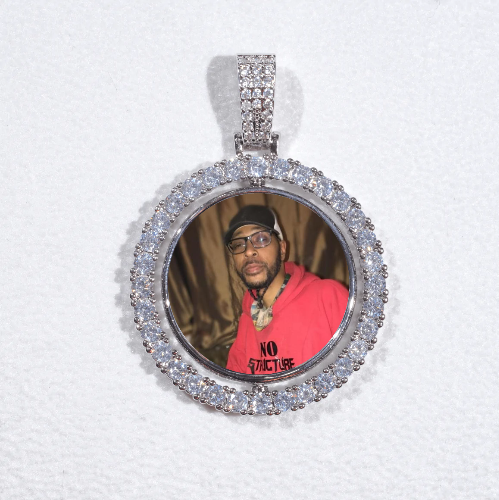 3D Spinning 2-Faced Custom Picture Pendant