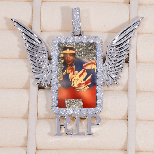 RIP WING 3D CUSTOM PICTURE PENDANT